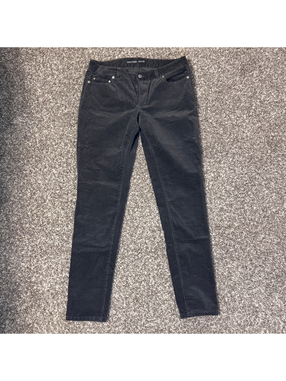 Michael Kors Skinny Charcoal Corduroy Jeans Women’s Size 6